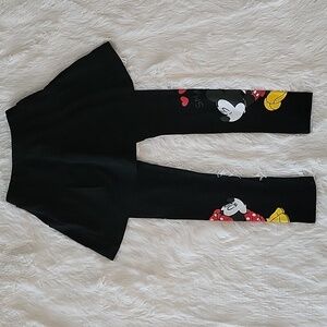 Disney Minnie & Mickey Smooching Legging Skirt Girls Size 6-7
